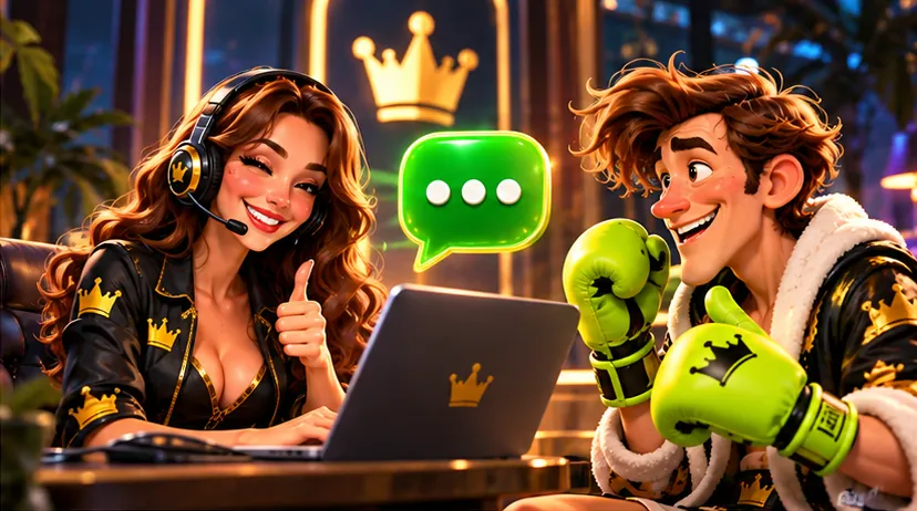 SlimKing support agent answering live chat